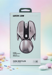 موس بیسیم GREEN LION G266 Beetles Metal Mouse