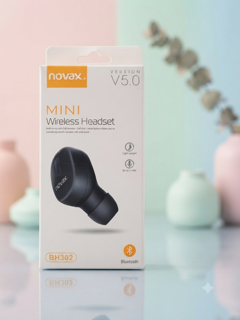 ایرپاد Novax Mini Wireless Headset BH302 (Bluetooth V5.0)